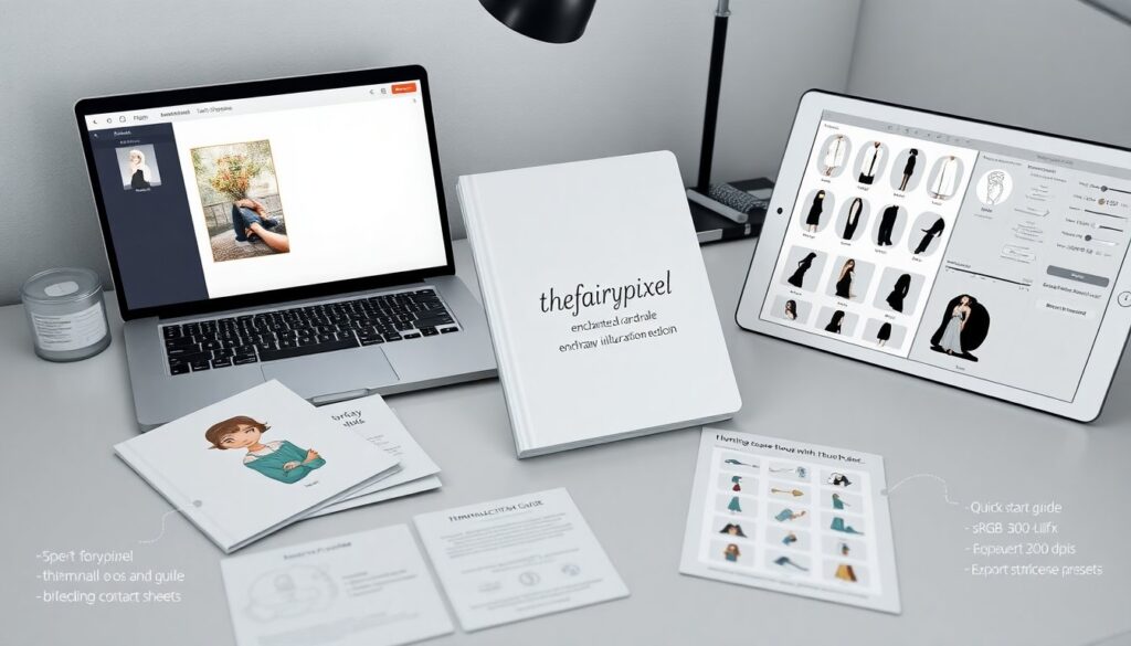 thefairypixel enchanted wardrobe overlay illustration ebook