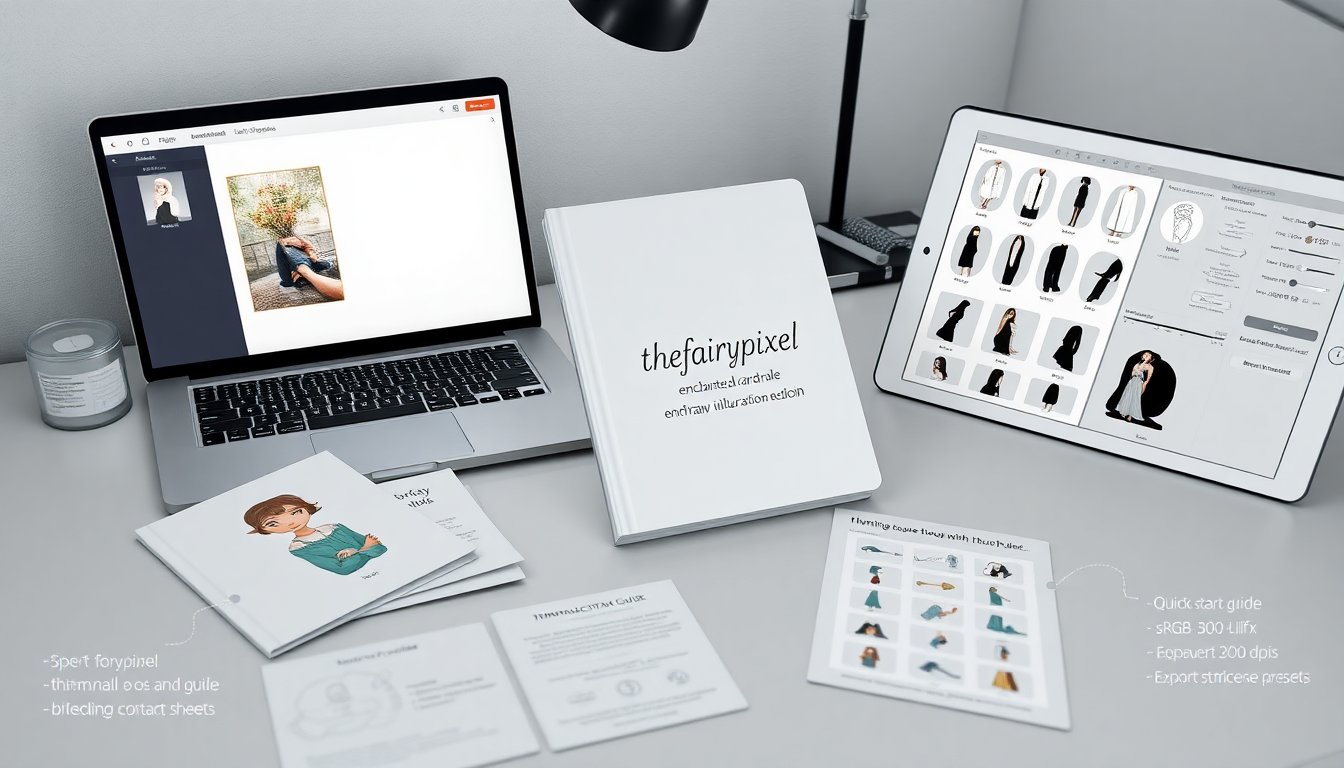 thefairypixel enchanted wardrobe overlay illustration ebook